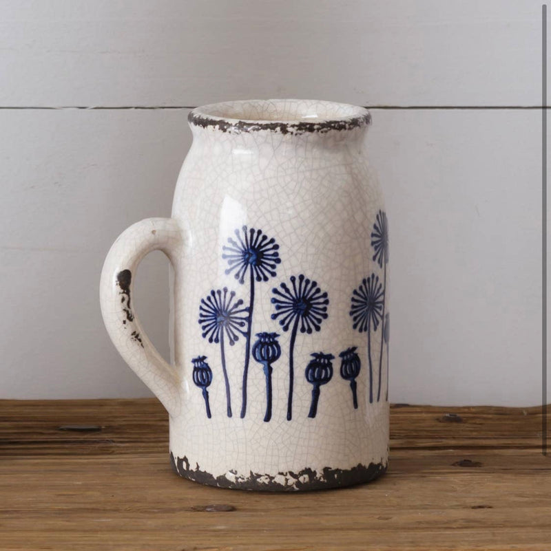 Pottery dandelion vase