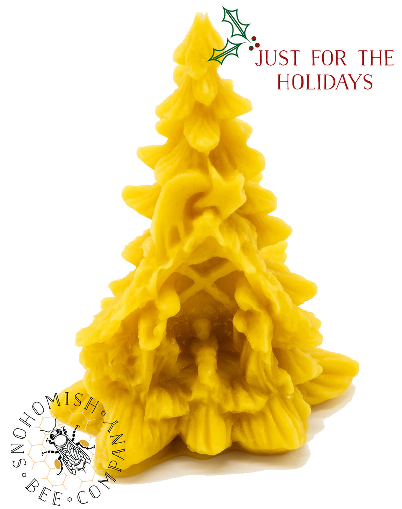 Nativity Christmas Tree Beeswax Candle *Limited Time*